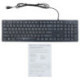 Клавиатура Оклик 520M2U черный/черный USB slim Multimedia