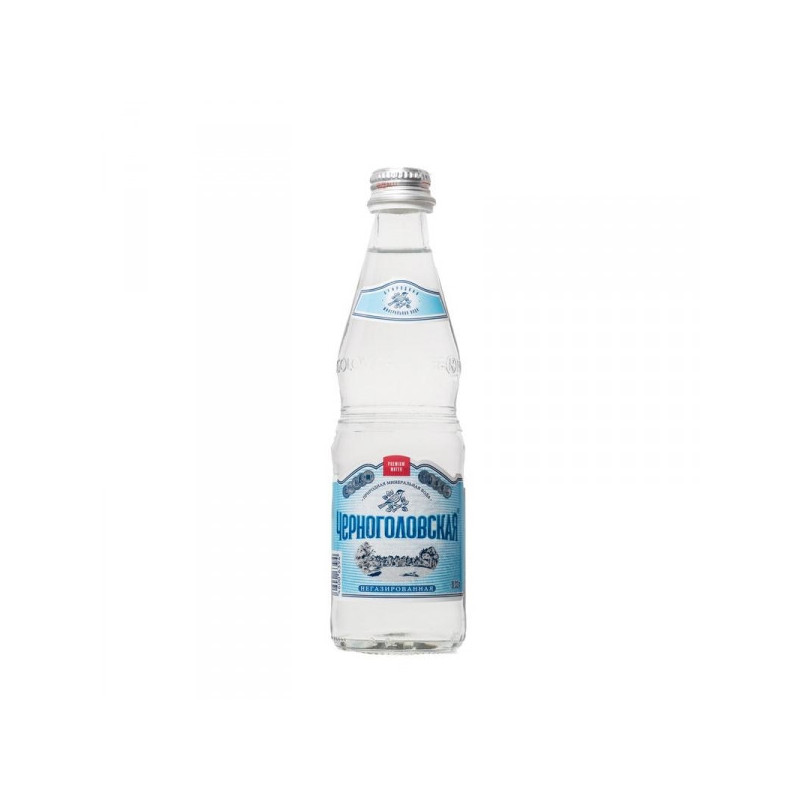 Вода минеральная Черноголовская негазированная 0.33 литра стеклянная бутылка 12 штук в упаковке