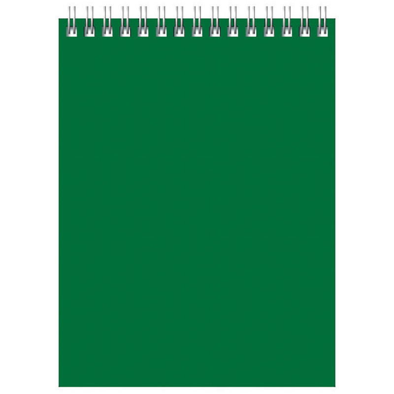 Блокнот А6 60л. на гребне BG "Для конференций", зеленый