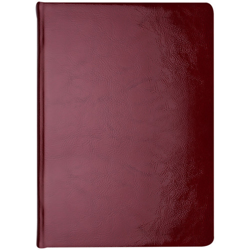 Ежедневник недатир. A5, 136л., Кожевенная мануфактура "Gloss", красный, КОЖА