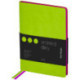 Ежедневник недатир. B6, 136л., кожзам, Berlingo "Fuze", цветной срез, салатовый