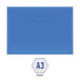 Папка-конверт на кнопке Berlingo, А3, 180мкм, синяя