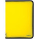 Папка на молнии Berlingo, А4, 500мкм, желтый неон