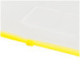 Папка-конверт на молнии OfficeSpace A5, прозрачная, 150мкм, молния желтая