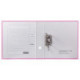 Папка с арочным механизмом 70мм, пвх/бумага, розовая, карман на корешке, OfficeSpace