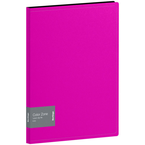 Папка с зажимом Berlingo "Color Zone", 17мм, 1000мкм, розовая