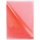 Папка-уголок жесткая BRAUBERG, красная, 0,15 мм