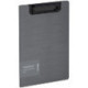 Папка-планшет с зажимом Berlingo "Steel&Style" A5+, 1800мкм, пластик (полифом), серебристый металлик