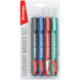 Набор маркеров для флипчартов 4 штуки, круглый наконечник 2 мм, 4 цвета (синий,зеленый, красный, черный), Berlingo