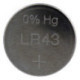 Батарейка GP LR43 (G12, V12GA, 186), 1,5V, алкалиновая, 10 штук в упаковке