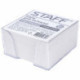 Блок для записи 9х9х5, STAFF, белый, 55 г/м2, 70-80%CIE, куб, в прозрачном боксе