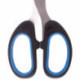 Ножницы 160 мм, классической формы, резиновые вставки, черно-синие, BRAUBERG Classic+