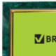 Рамка 21х30 см, пластик, багет 15 мм, BRAUBERG "HIT", зелёный мрамор с позолотой, стекло, 390706