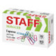 Скрепки STAFF, 28 мм, цветные, 100 шт., в картонной коробке