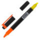Текстовыделитель BRAUBERG двусторонний, скошенный наконечник 1-4 мм, желтый/оранжевый, 150843