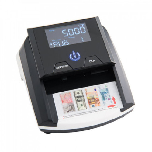 Детектор банкнот MERCURY D-20A LCD, автоматический, ИК-, магнитная детекция, АКБ, черный