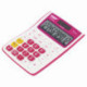Калькулятор STAFF настольный STF-6212, МАЛИНОВЫЙ, 12 разрядов, двойное питание, 148х105 мм, блистер, 250291