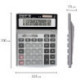 Калькулятор STAFF настольный металлический STF-1712, 12 разрядов, двойное питание, 200х152 мм, 250121