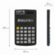 Калькулятор карманный STAFF STF-818, 8 разрядов, двойное питание, 102х62 мм, 250142