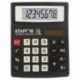 Калькулятор STAFF STF-8008, 8-разрядный черный, двойное питание