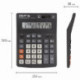 Калькулятор настольный STAFF PLUS STF-333, 16 разрядов, двойное питание
