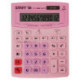 Калькулятор настольный STAFF STF-888-12-PK (200х150 мм) 12 разрядов, двойное питание, РОЗОВЫЙ, 250452