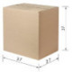 Короб картонный, длина 370 х ширина 270 х высота 370 мм, марка Т22, профиль В, FEFCO 0201 / ГОСТ, исполнение А, 440056