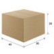 Короб картонный, длина 400 х ширина 300 х высота 200 мм, марка Т22, профиль В, FEFCO 0201 / ГОСТ, исполнение А