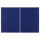 Тетрадь А4, 96 листов, клетка, бумвинил, гребень, 60 г/м2, офсет №1, синяя, STAFF