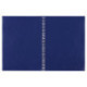 Тетрадь А4, 96 листов, клетка, бумвинил, гребень, 60 г/м2, офсет №1, синяя, STAFF