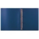 Папка на 4 кольцах STAFF, 25 мм, синяя, до 180 листов, 0,5 мм, 225724