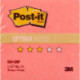 Блок-кубик Post-it Optima 76х76 мм лето розовый неон 100 листов