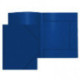 Папка на резинке, пластик, 40мм, 450мкм, А4, синяя, Attomex, резинка по углам