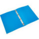 Папка на 4-х кольцах Attache синяя пластиковая корешок 32 мм