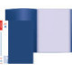 Папка 10 вкладышей, 500мкм, синяя, А4, сменная этикетка, фактура "песок", Attomex