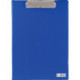 Папка-планшет, с крышкой, А4, верхний зажим, картон/ПВХ, 1.2мм, синяя, deVENTE