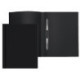 Папка-скоросшиватель пружинный, пластик, 500мкм, непрозрачная черная, ширина корешка 15мм, A4, Attomex