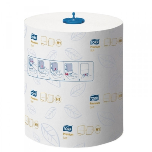 Полотенца бумажные Tork Premium Soft Н1 290016 2-слойные 6 рулонов по 100 метров
