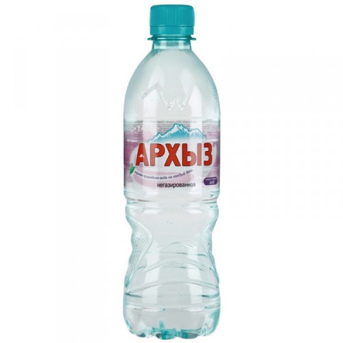 Вода минеральная Архыз негазированная 0.5 литра 12 штук в упаковке