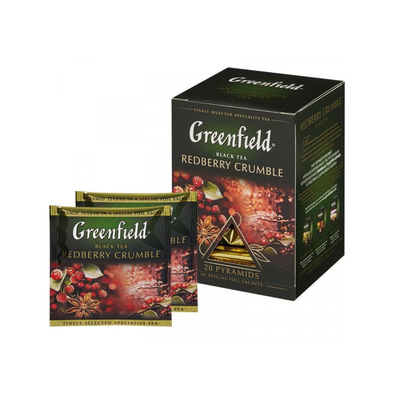 Чай Greenfield Redberry Crumble черный 20 пакетиков