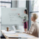 Доска магнитно-маркерная OfficeSpace, 100*150см, двусторонняя, поворотная, мобильная, алюминиевый профиль, фиксатор положения
