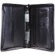 Папка деловая 3 отделения, 360x285x30мм, кожзам/полиэстер, черная, молния, 1 ручка, OfficeSpace Mars