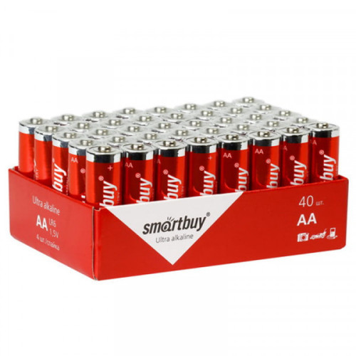 Батарейка SmartBuy AA (LR06) алкалиновая, OS40 40 шт/уп