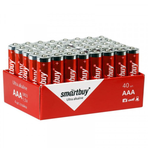 Батарейка SmartBuy AAA (LR03) алкалиновая, OS40 40 шт/уп