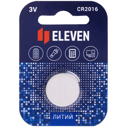 Батарейка Eleven CR2016 литиевая, 1шт, BC1