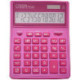 Калькулятор настольный Citizen SDC444XRPKE, 12 разрядов, двойное питание, 155*204*33мм, розовый