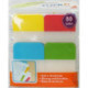 Закладки клейкие набор с цветным краем из пластика 38х25 мм 4 цвета по 20 листов STICK'N HOPAX