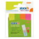 Клейкие закладки набор бумажные 50х12 мм 4 цвета по 100 листов STICK'N HOPAX
