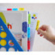 Клейкие закладки HOPAX пластиковые 37х50 мм 3 цвета по 10 листов на линейке с цветным краем STICK'N