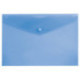 Папка-конверт с кнопкой А4 однотонная синяя толщина 0,18 мм